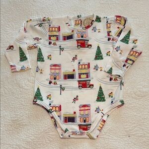 EUC TBBC Christmas Onsie Holiday Print Size 18-24 months girls!
